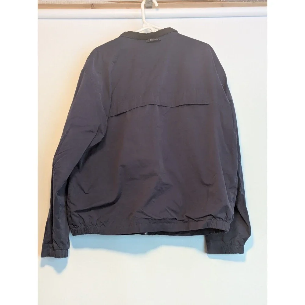 Columbia windbreaker jacket size extra large dark blue